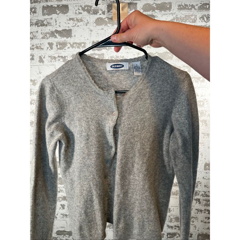 Old navy | women 90’s style wool and angora rabbit blend button down sweater